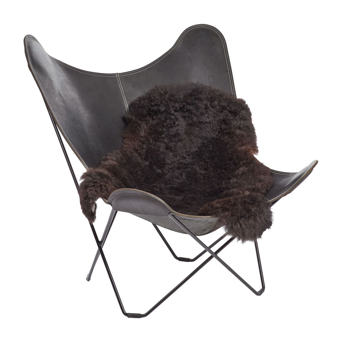 Icelandic Sheepskin | Short Wool | 90-100 cm Blacky