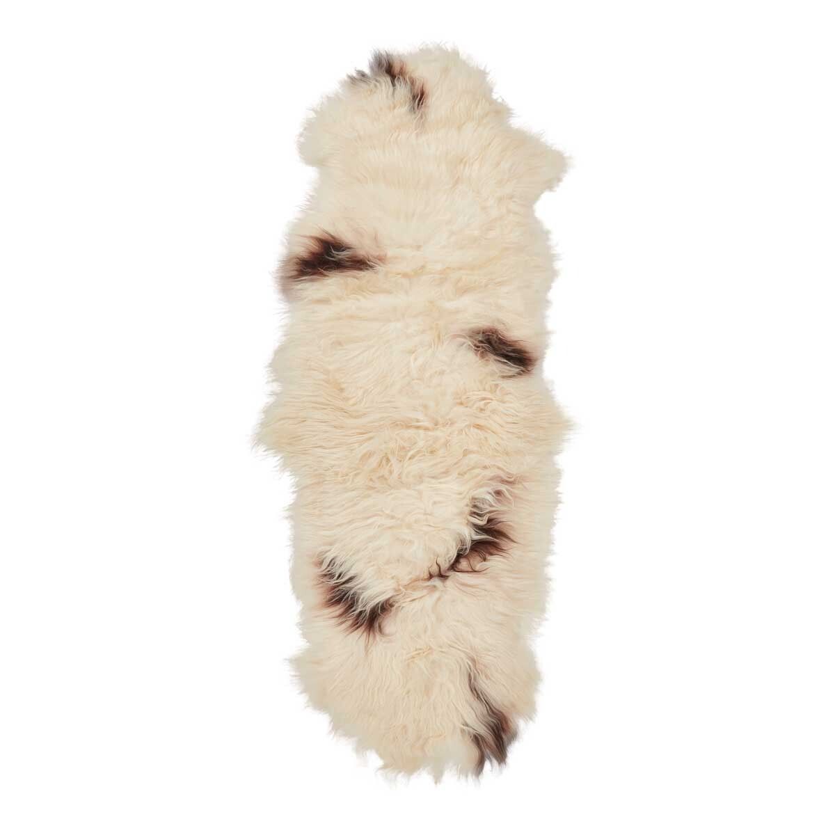 Double Icelandic Sheepskin | Long Wool |180 cm Spotted