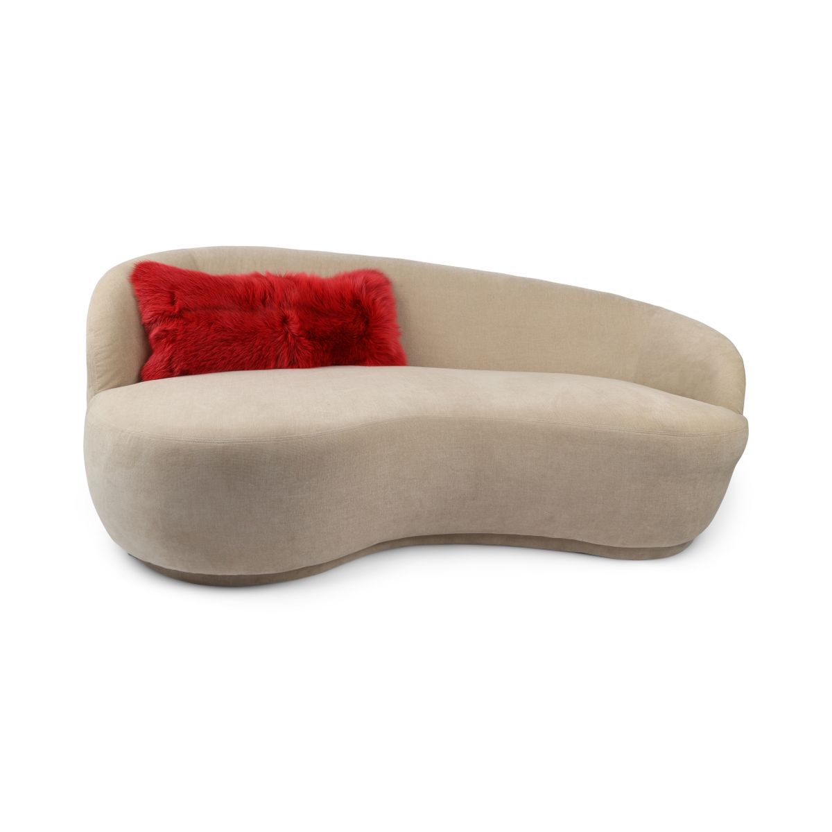 Premium Fox Cushion | Cashmere Backing | Norway | Red | 50x20 cm