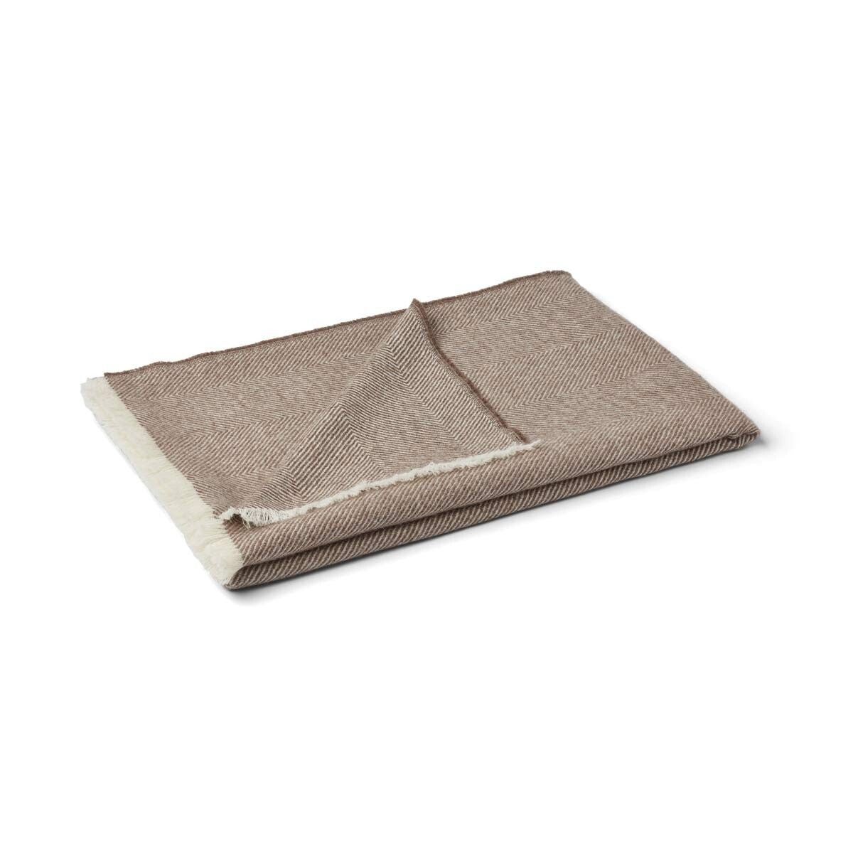 Sidsley Throw | 100% Alpacawool | 130x200 cm Dark Brown