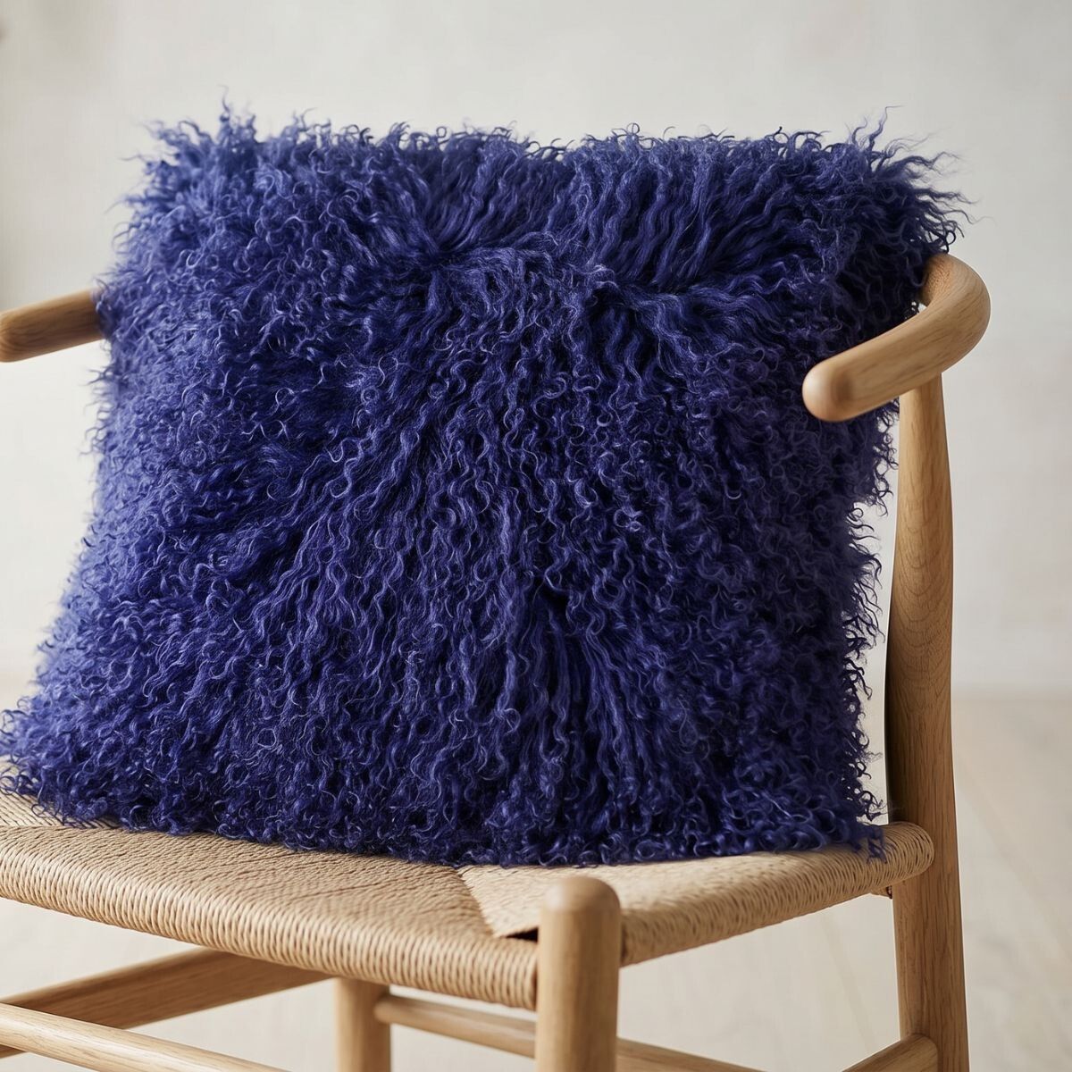 Curly Cushion | 28x56 cm | 40x40 cm Navy Blue
