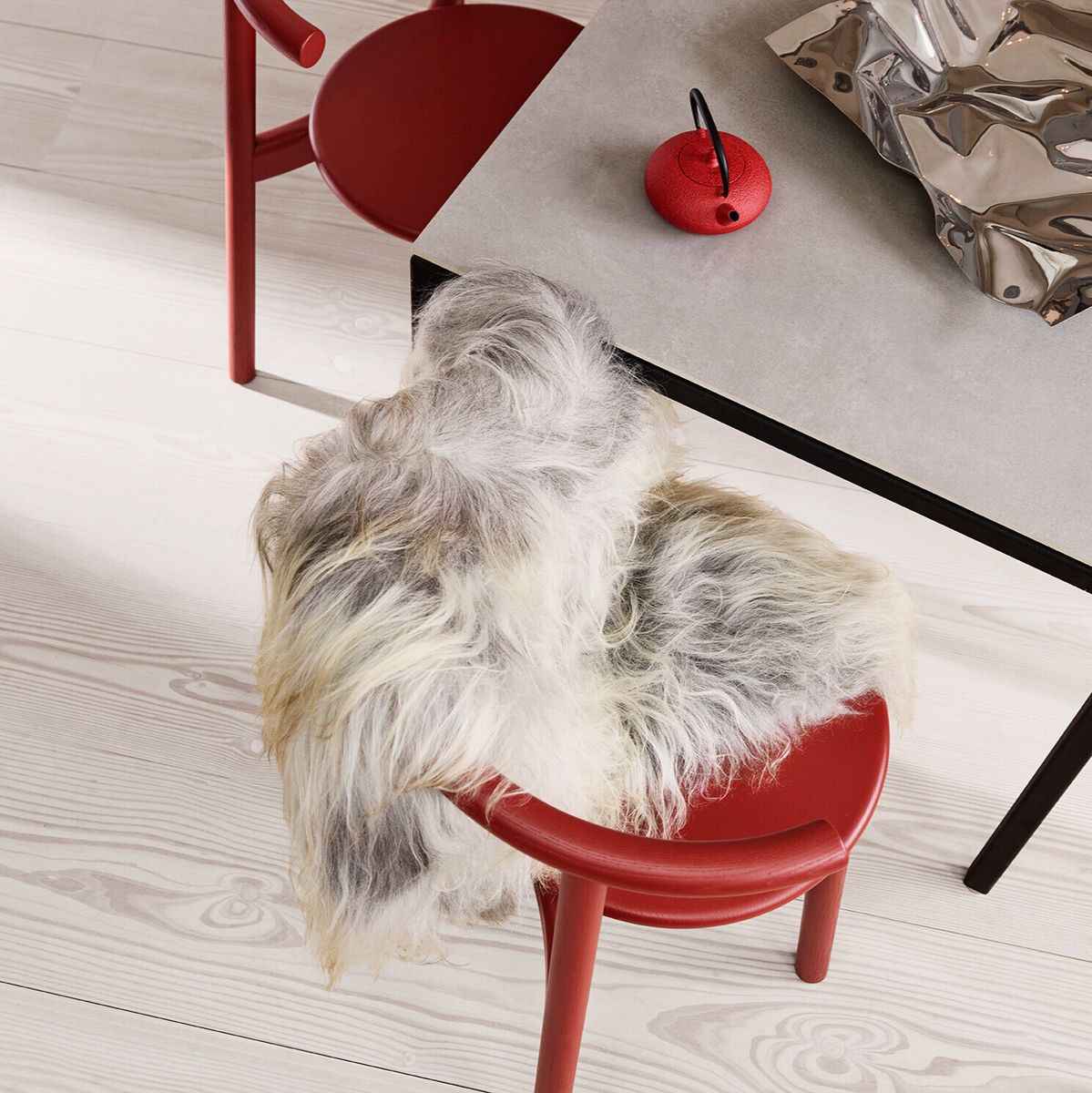 Icelandic Sheepskin | Long Wool | 90 cm Natural Grey