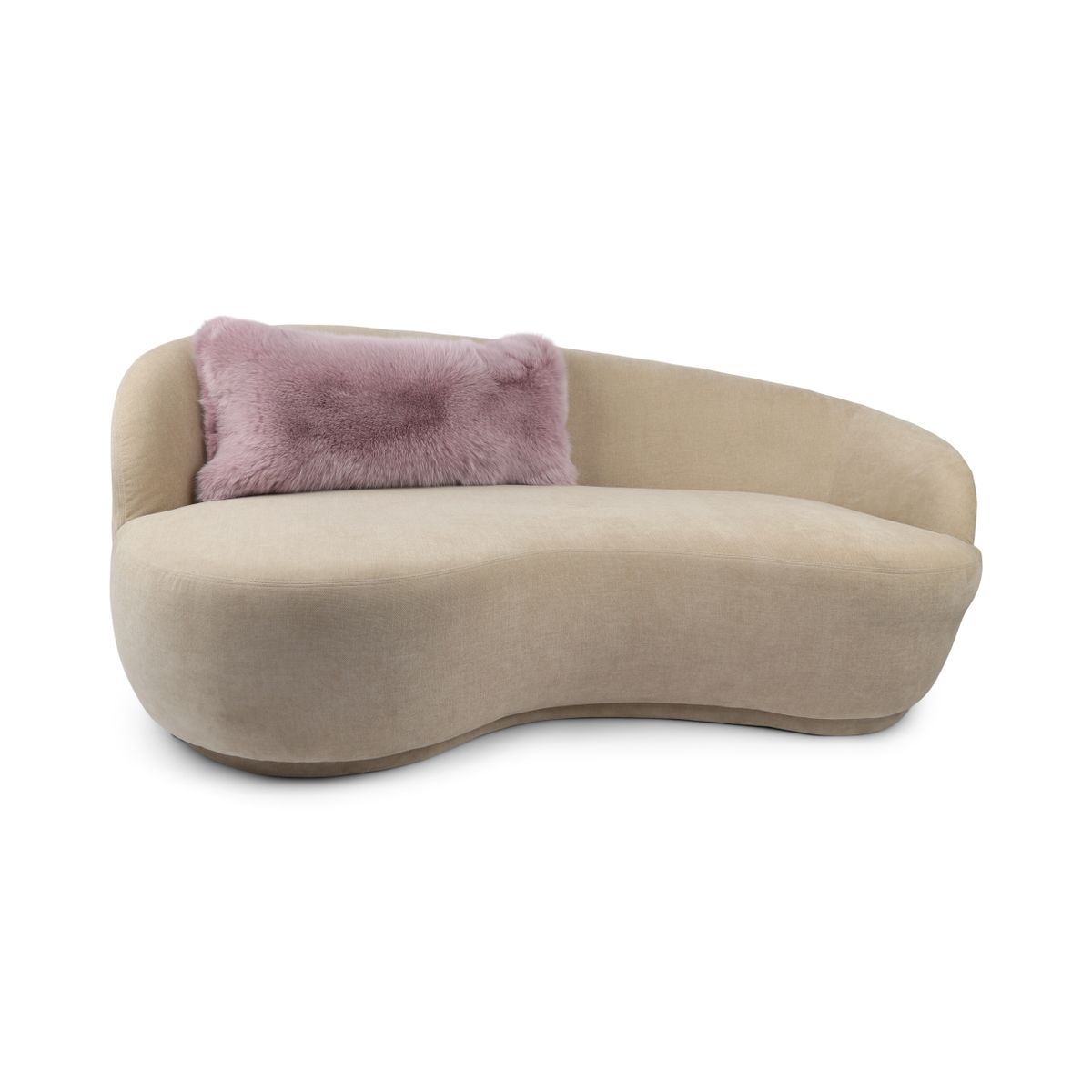Premium Fox Cushion | Cashmere Backing | Norway | Light Purple | 40x82 cm