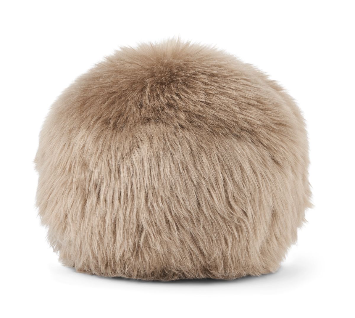 Angelite Round Cushion | D30 cm | D25 | D35 | Long Wool Taupe