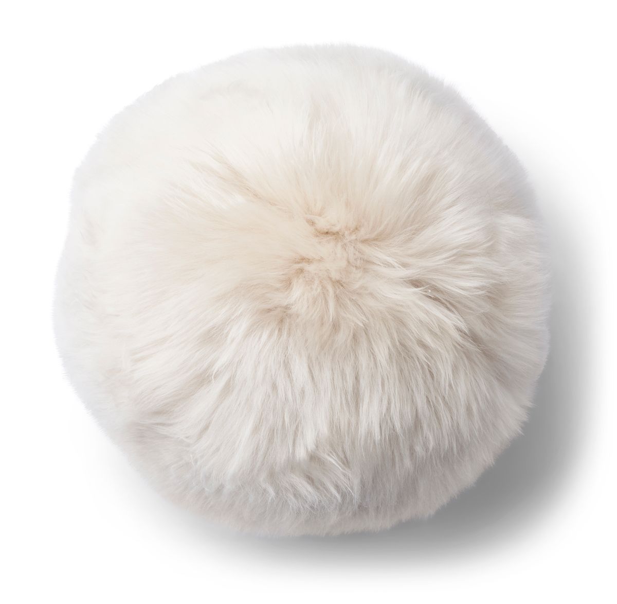 Angelite Round Cushion | D30 cm | D25 | D35 | Long Wool Linen