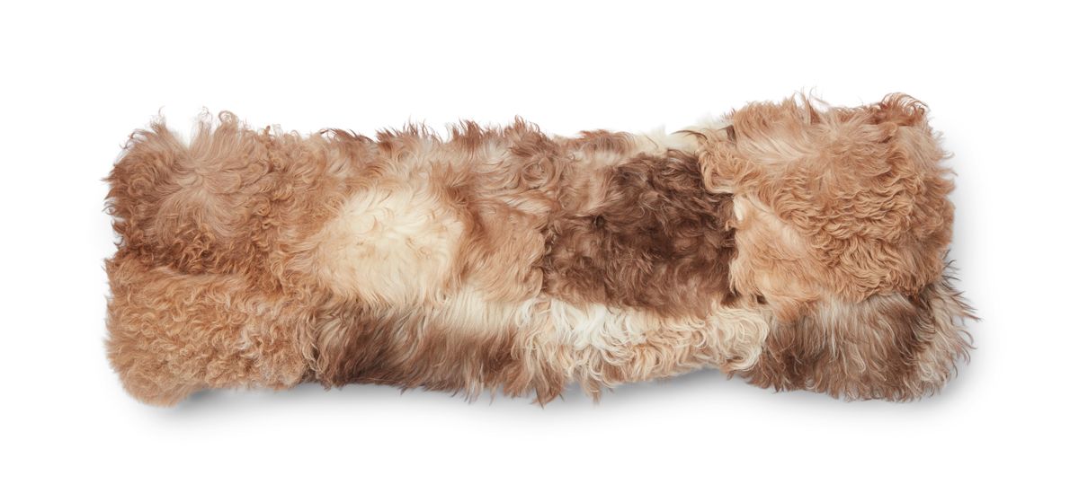 Toscana Lamb Cushion | Doublesided Brown/Beige Mix