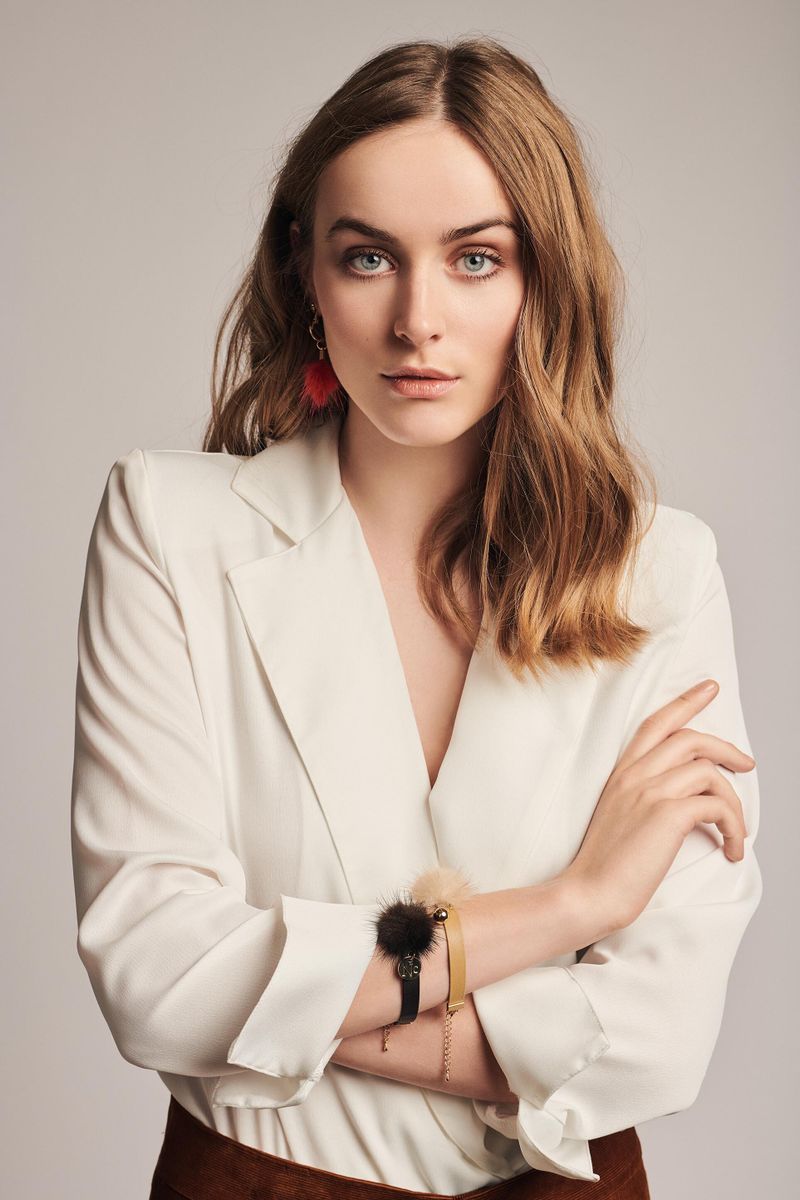 Nicki Earring Grey/White