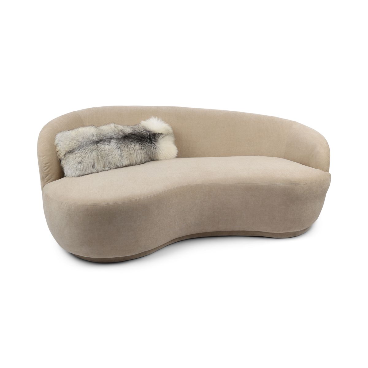 Premium Fox Cushion | Cashmere Backing | Norway | Platinum Fox | 30x80 cm