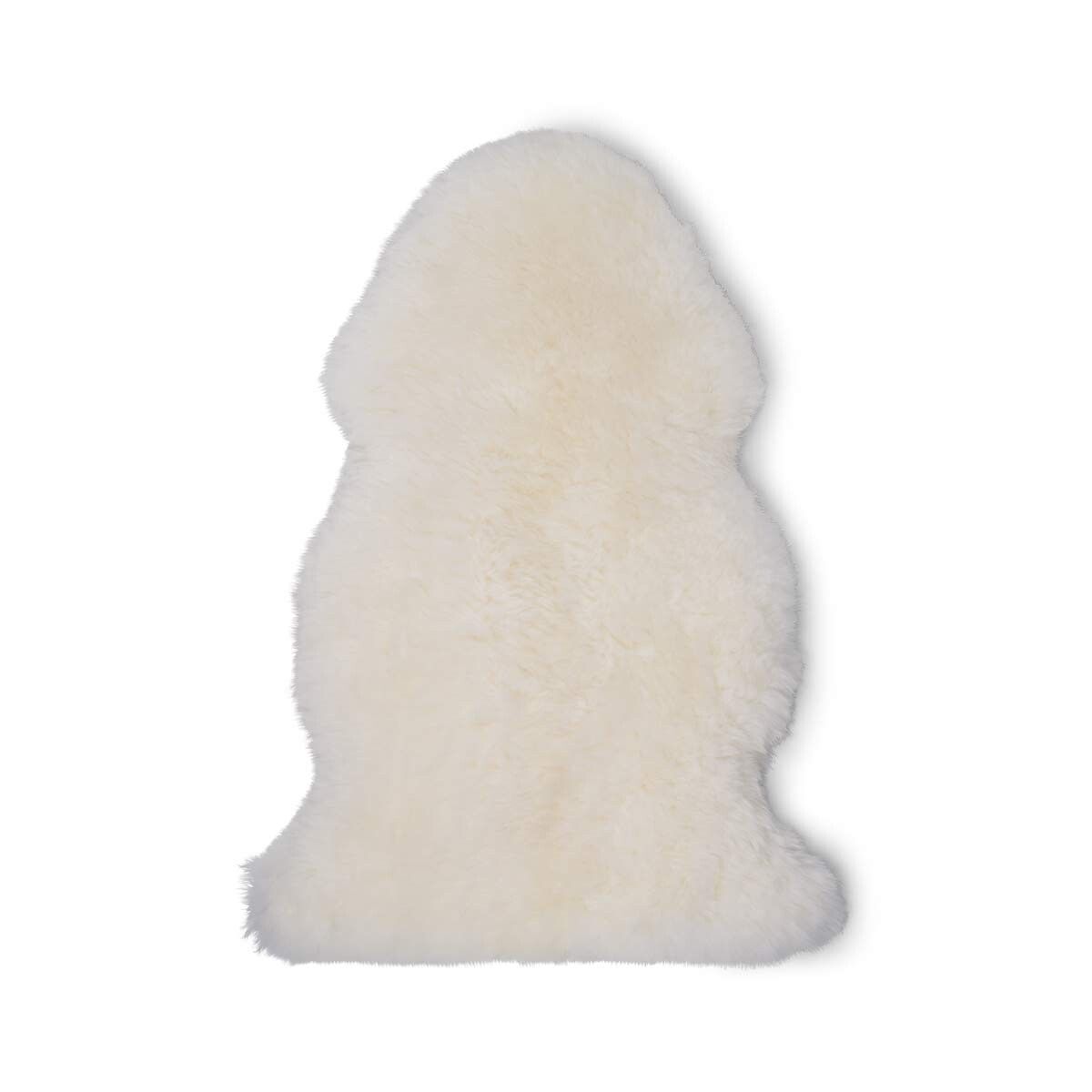 Short Wool Sheepskin | UK | Natural Colors | 100-110 cm Off White