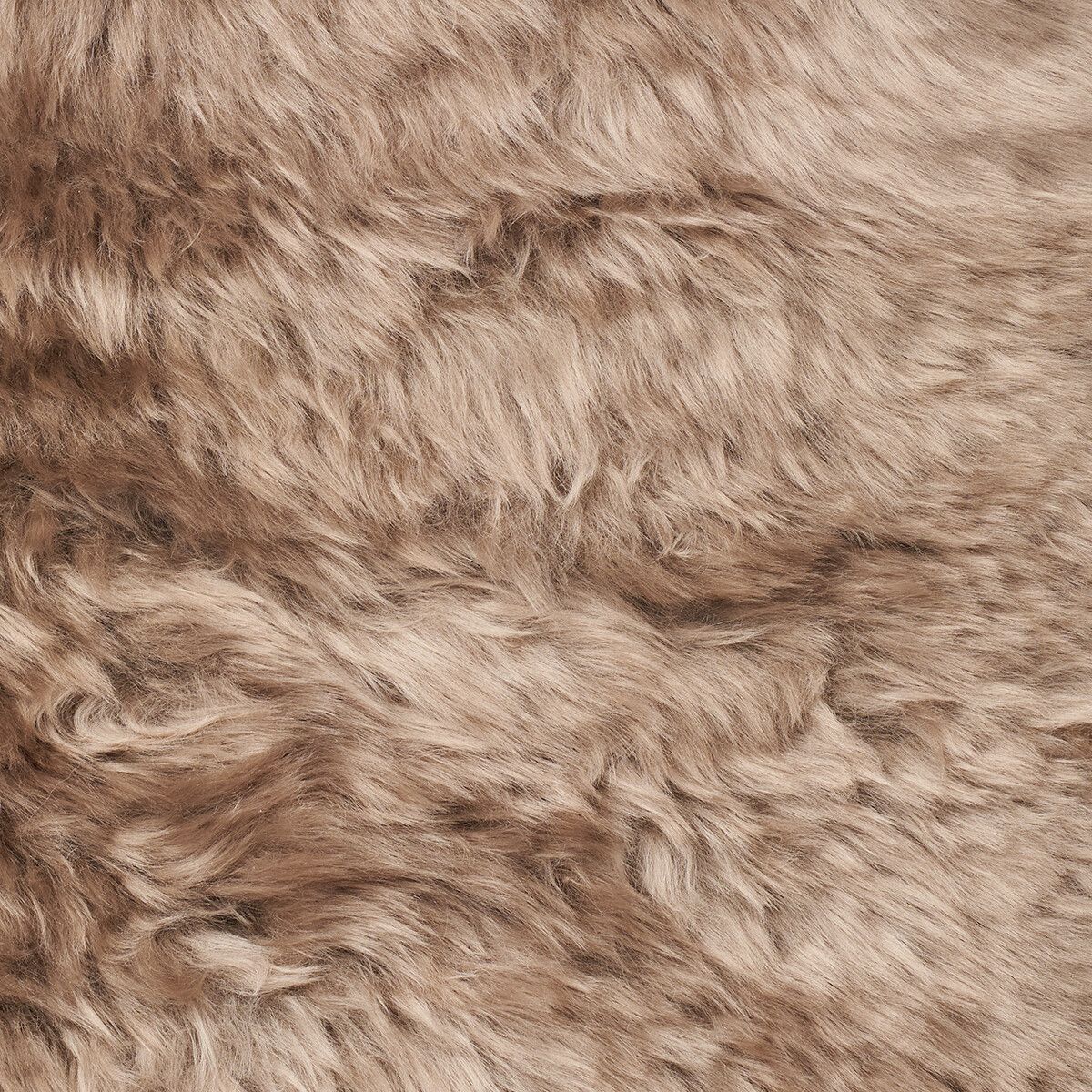 Lina Lounge Chair | New Zealand Sheepskin | Long Wool Taupe
