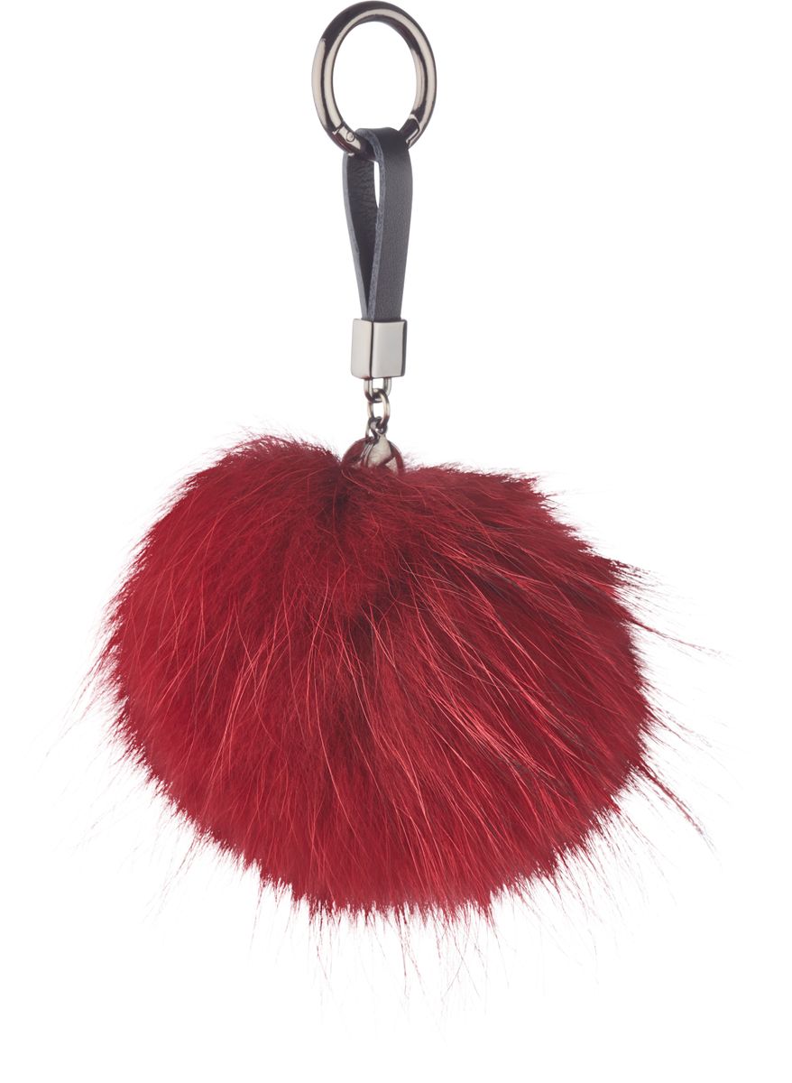 Pom Pom Keyring Strong Red