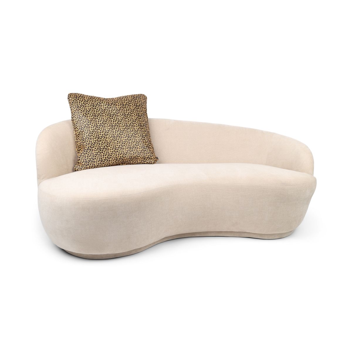 Premium Cowhide Cushion | Doublesided Yellow/Brown/Black Leopard Print