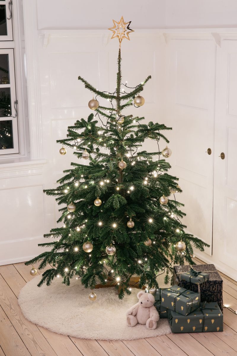 Short Wool Curly Sheepskin Design Rug | Ø180 cm Pearl