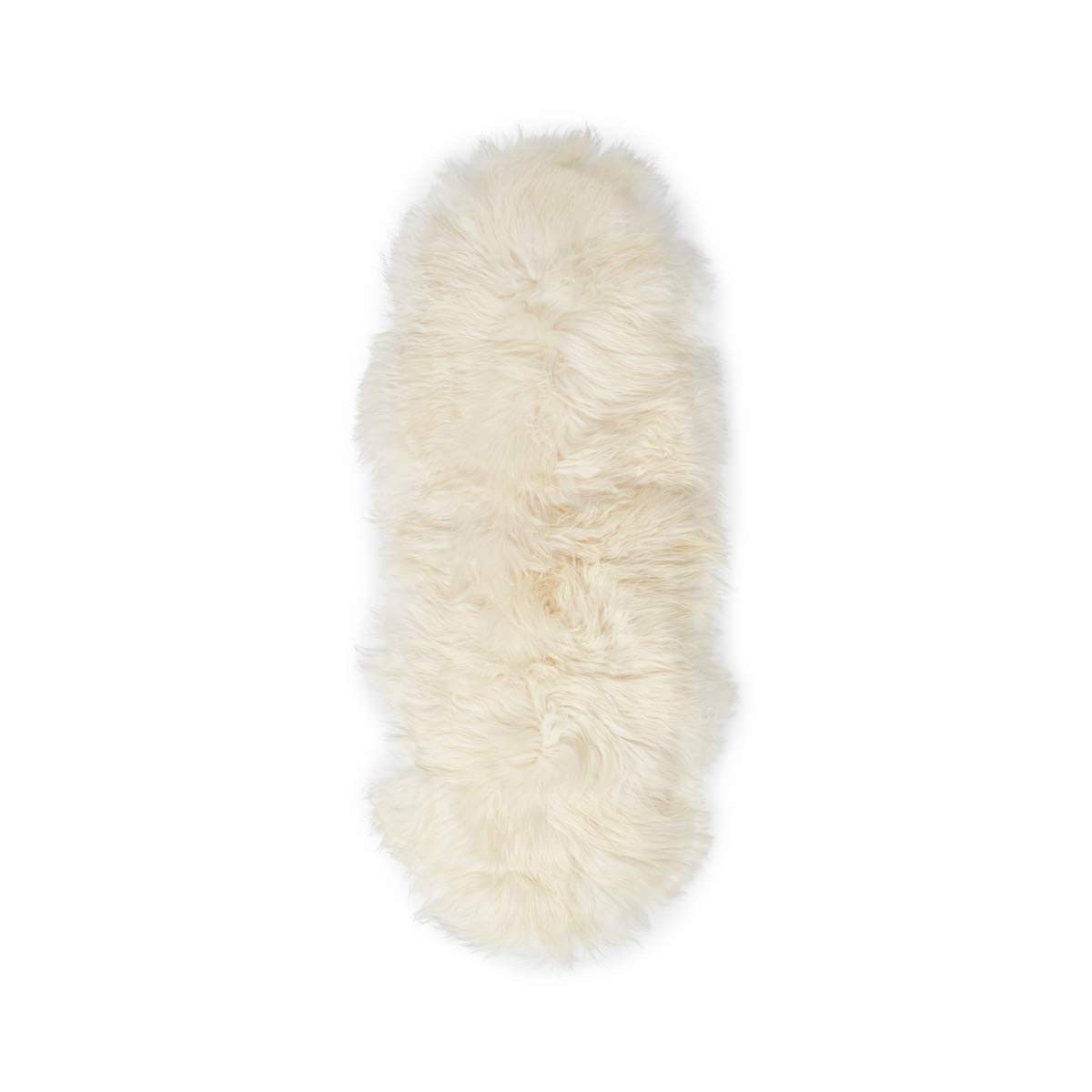 Double Icelandic Sheepskin | Long Wool |180 cm Off White