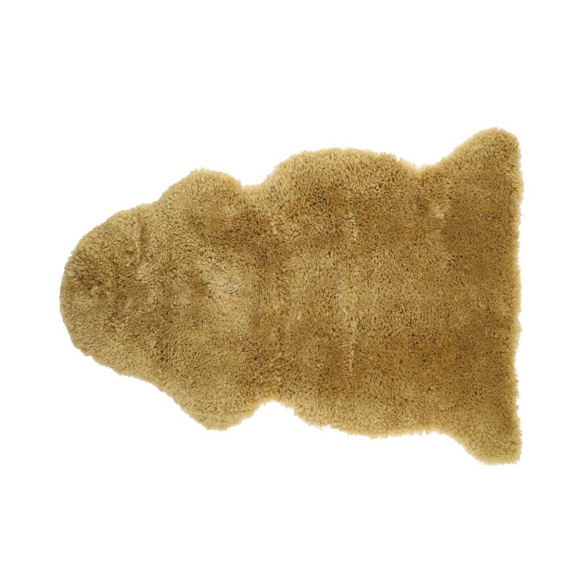 Back Country Sheepskin | New Zealand | Long Wool Curly | 90 cm Straw Yellow