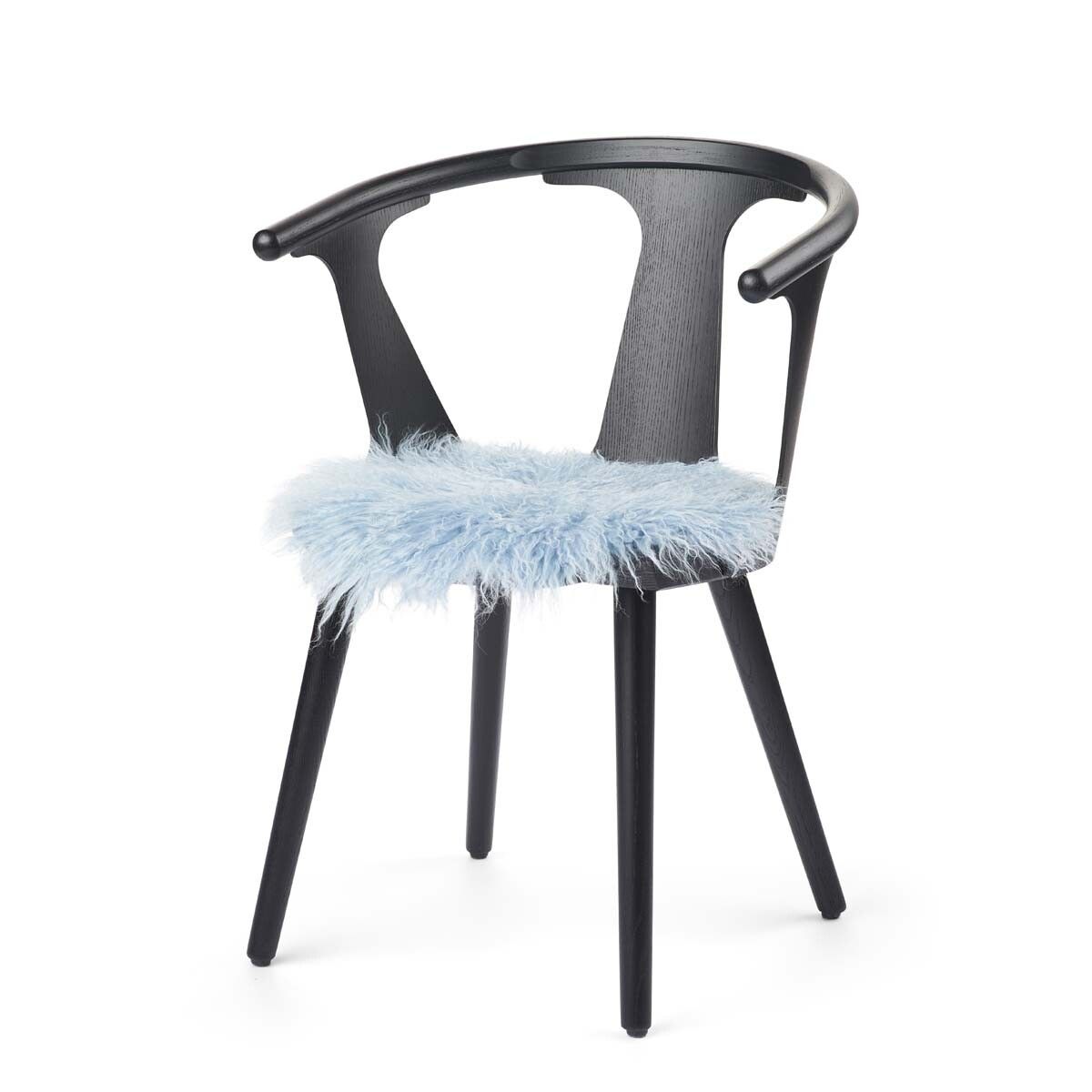 Tibetan Sheepskin Seat Cover | Ø38cm Summer Sky