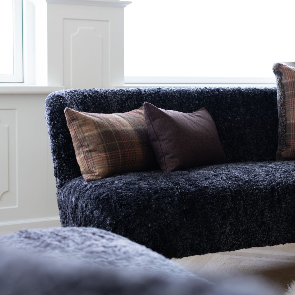Doublesided Wool Cushion | 34x52 cm Cocoa-Dark Brown