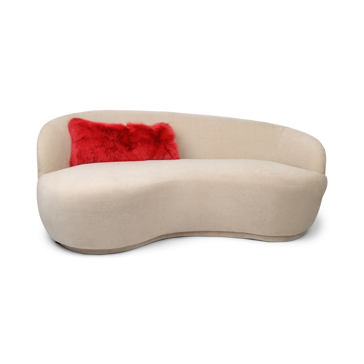 Premium Fox Cushion | Cashmere Backing | Norway | Red | 30x68 cm