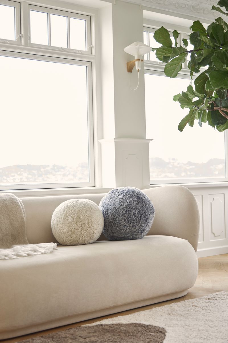 Angelite Cushion | Ø25 cm | Ø30 cm | Ø35 cm SW Curly Pearl