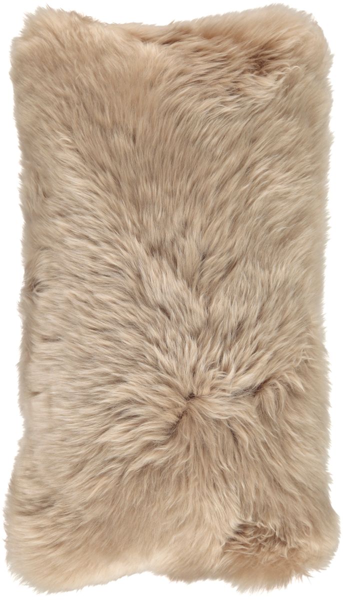 Long Wool Sheepskin Cushion | 28x56 cm
