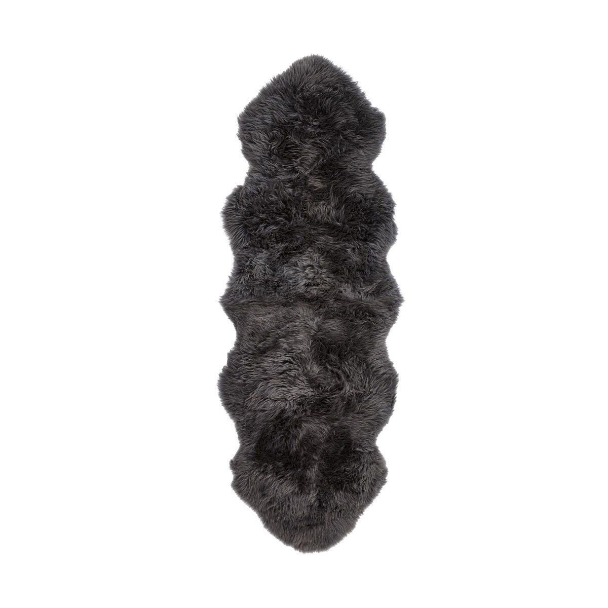 Premium Quality | Double New Zealand Sheepskin | Long Wool | Rug 180 cm Steel