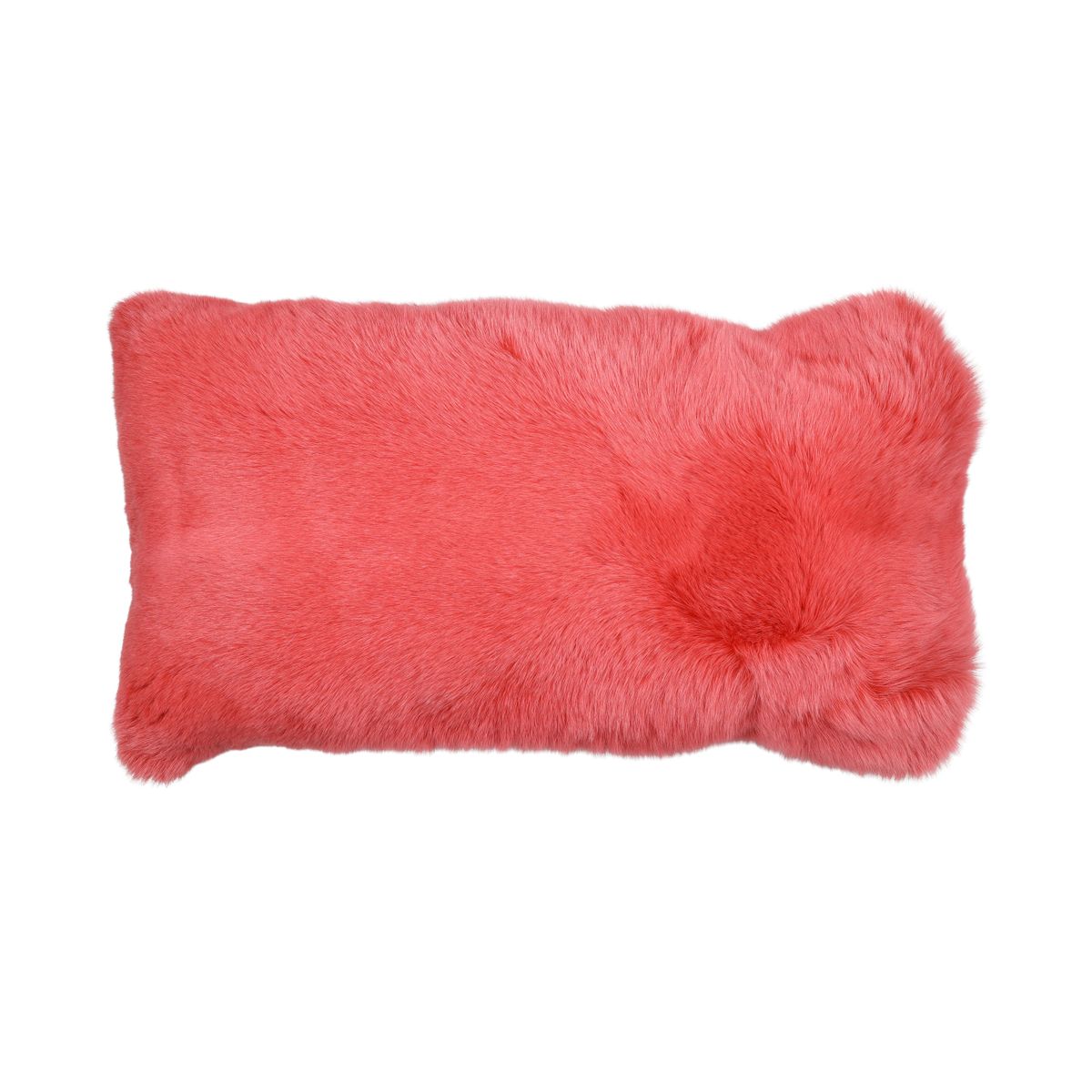 Premium Fox Cushion | Cashmere Backing | Norway | Coral Peach | 45x85 cm