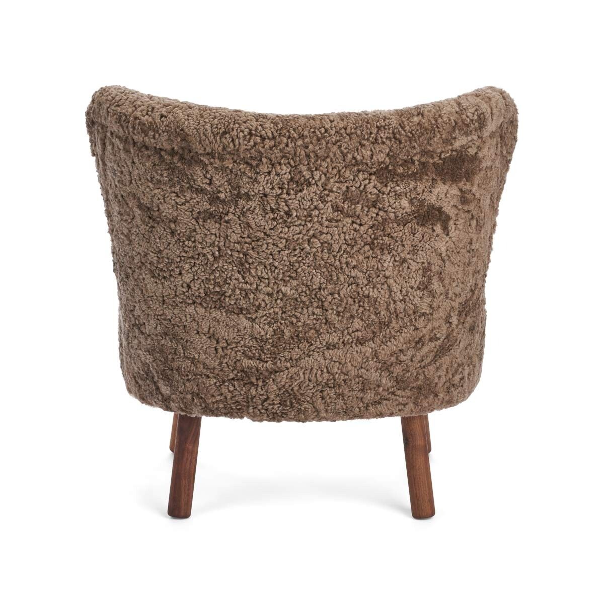 Emil Lounge Chair | Short Wool Taupe