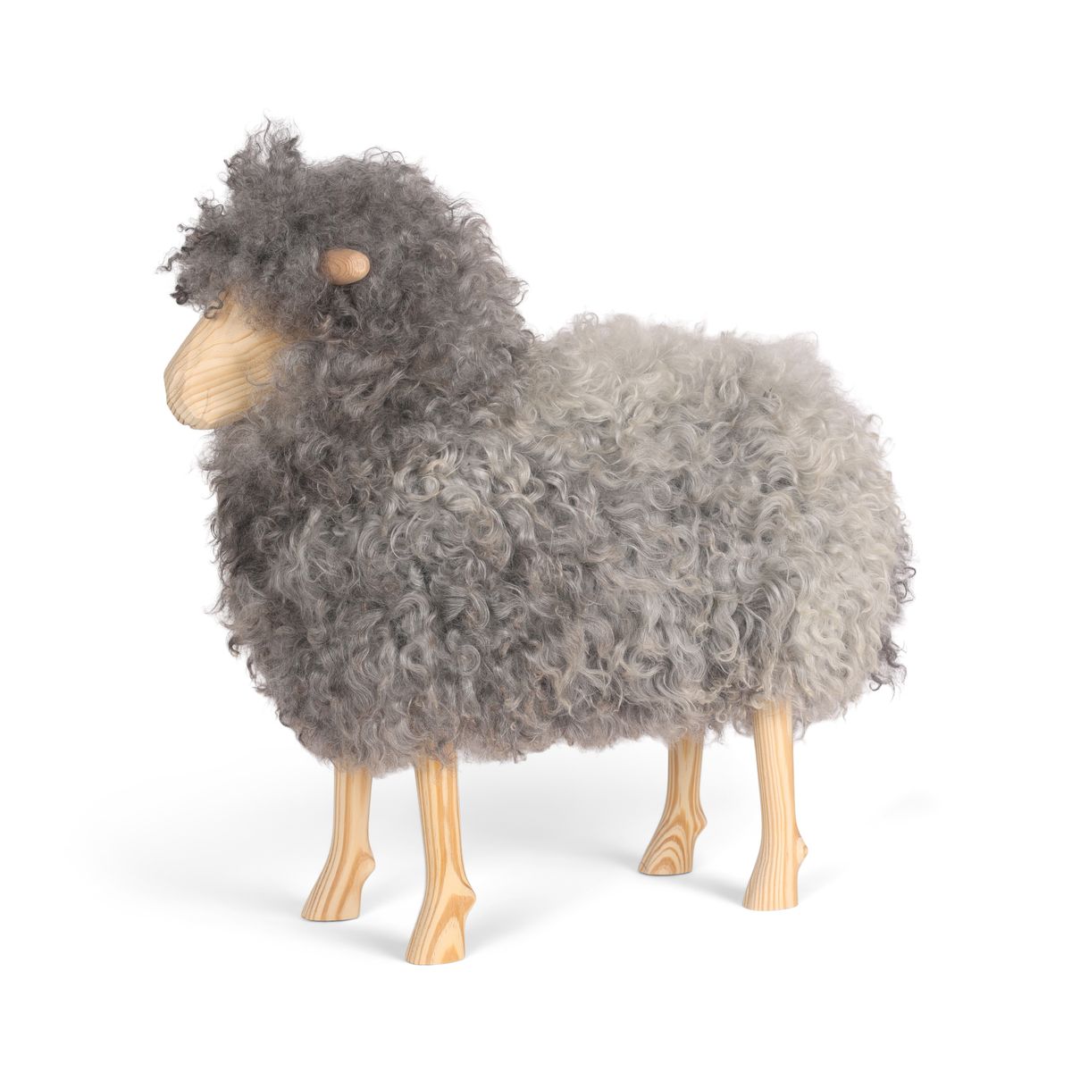 Signature Standing Sheep | Small Gotland Natural Grey