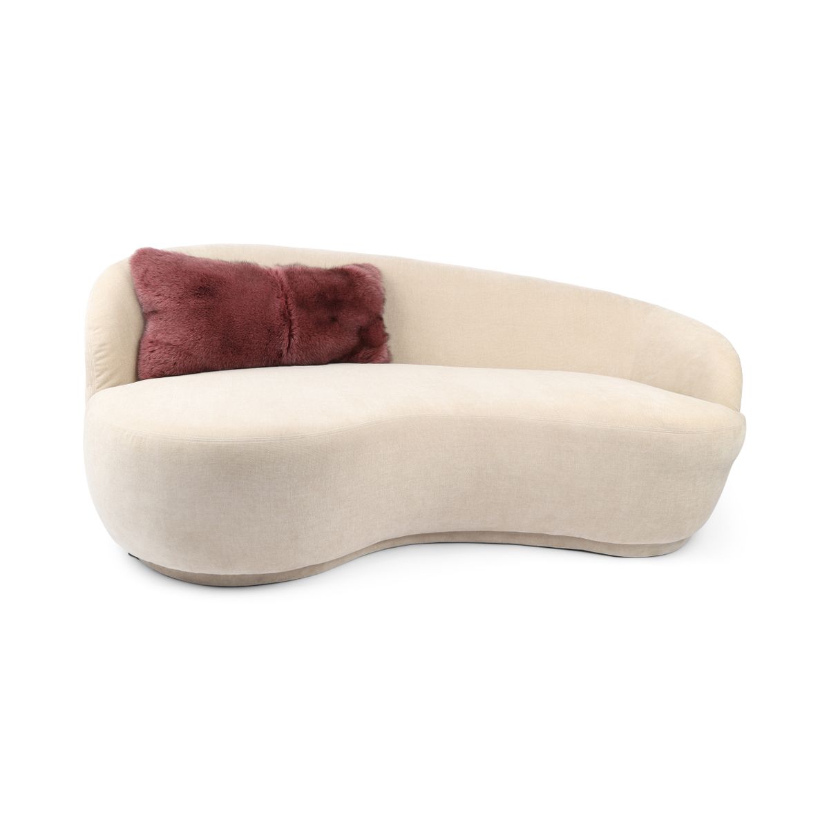 Premium Fox Cushion | Cashmere Backing | Norway | Purple | 68x34 cm