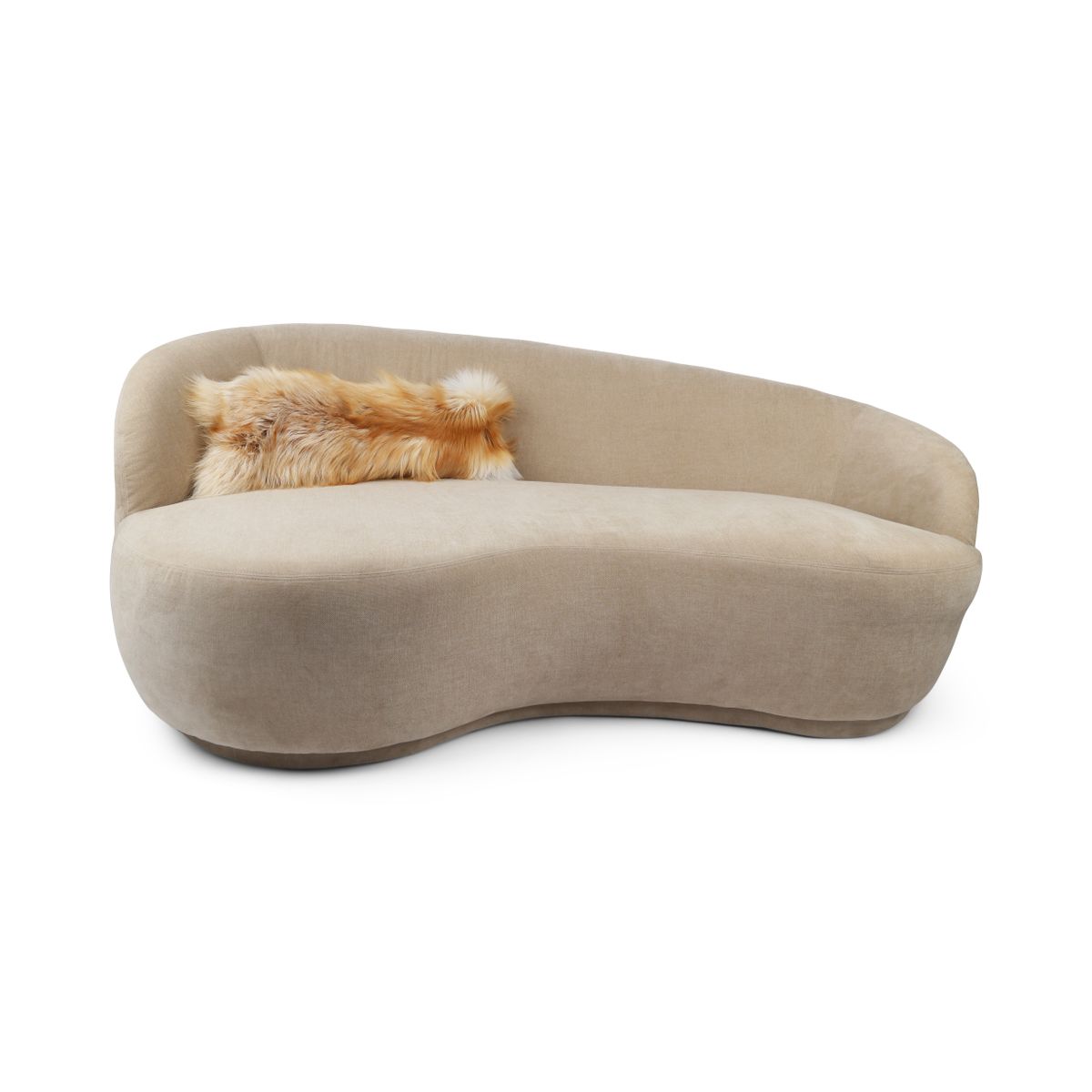 Premium Fox Cushion | Cashmere Backing | Norway | Light Gold | 30x70 cm
