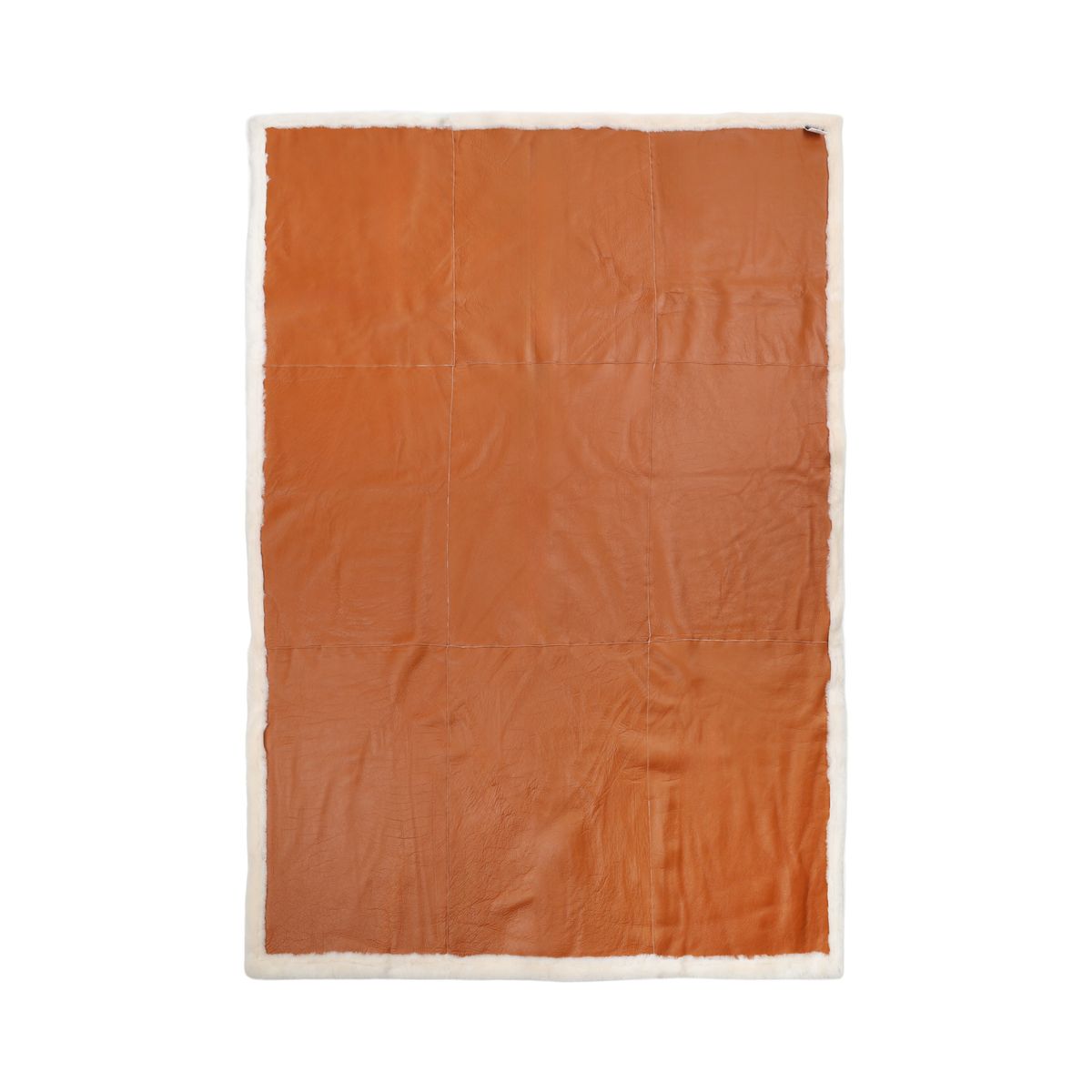 Angelina Throw | Double Face Sheepskin Leather Brown/Ivory