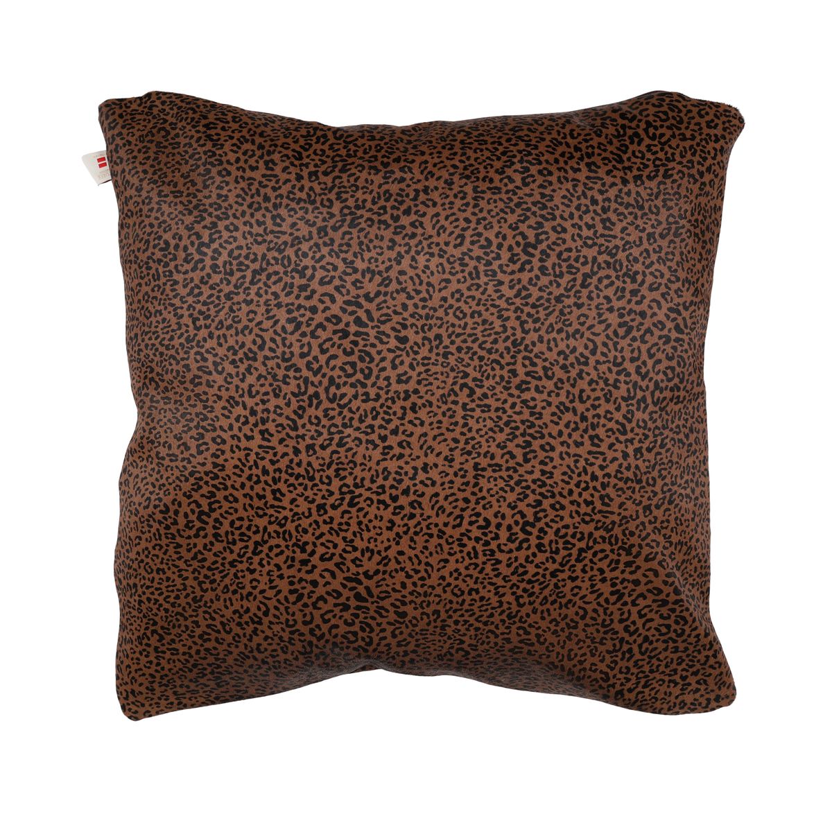 Premium Cowhide Cushion | Doublesided Brown/Black Leopard Print