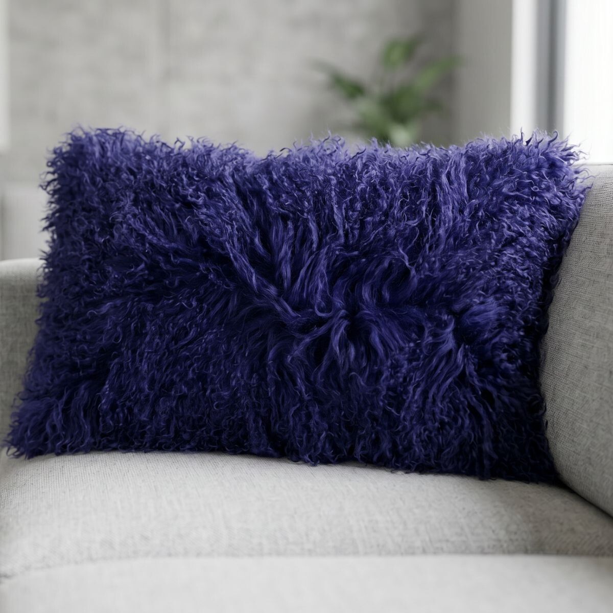 Curly Cushion | 28x56 cm | 40x40 cm Navy Blue