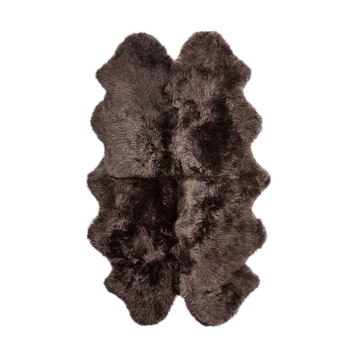 New Zealand Sheepskin | Long Wool | Rug 180x110 cm Walnut