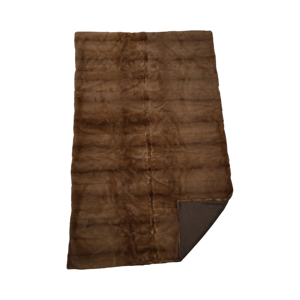Mink Throw | Cashmere Backing |  Redglow | 195x125 cm