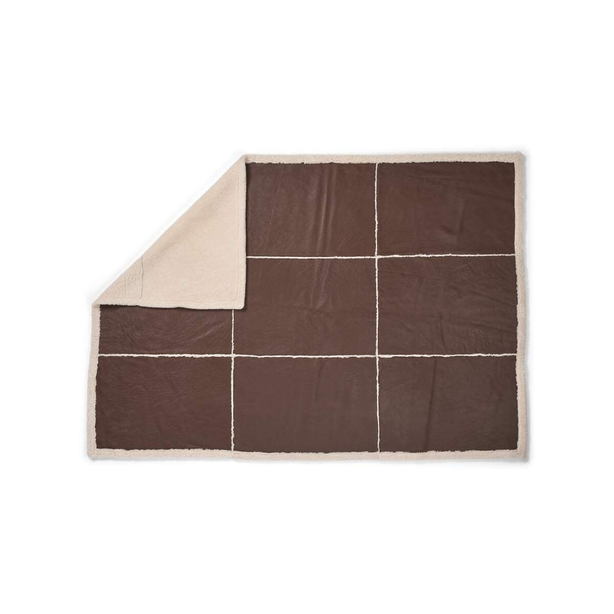 Addison Throw | Double Face Sheepskin Choco/Beige