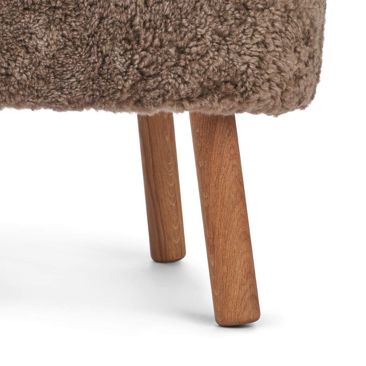 Emil Lounge Chair | Short Wool Taupe