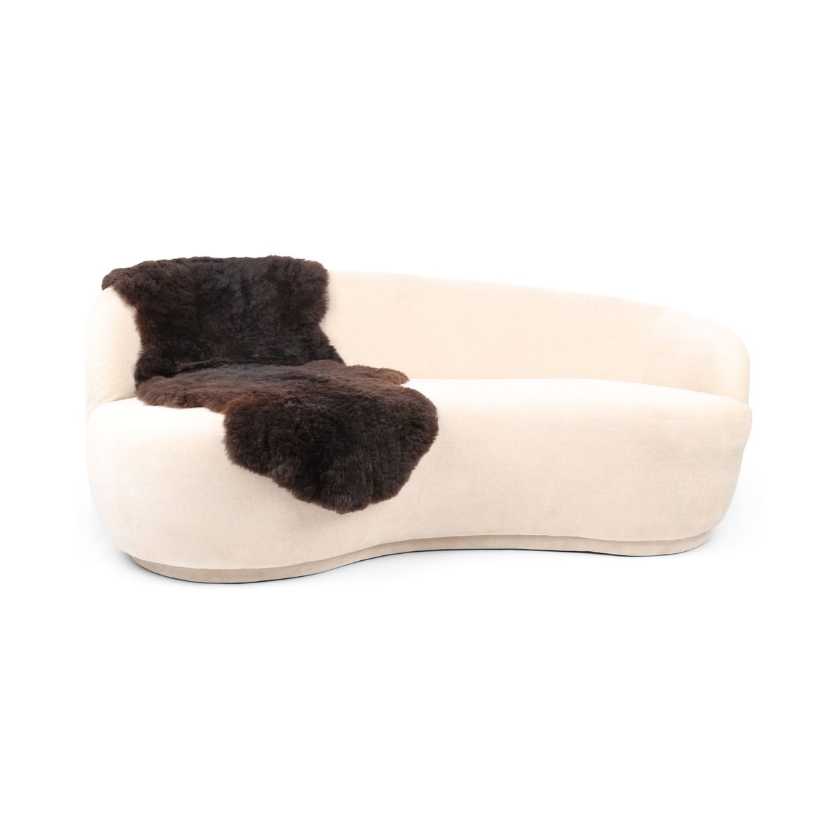 Double Sheepskin Rug | Iceland | Short Wool | 180x60 cm Blacky