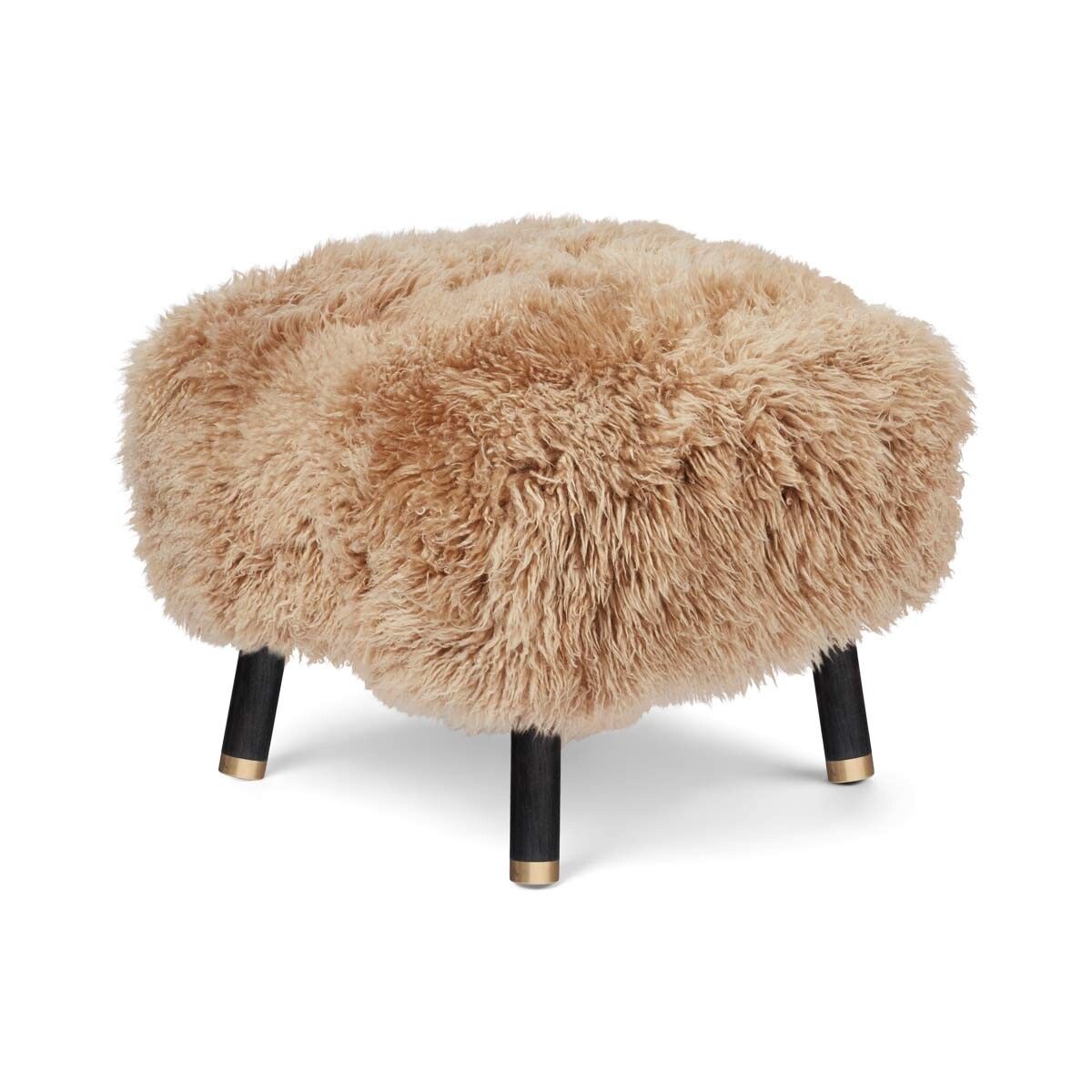 Emil Foot Rest Stool | Long Wool Honey