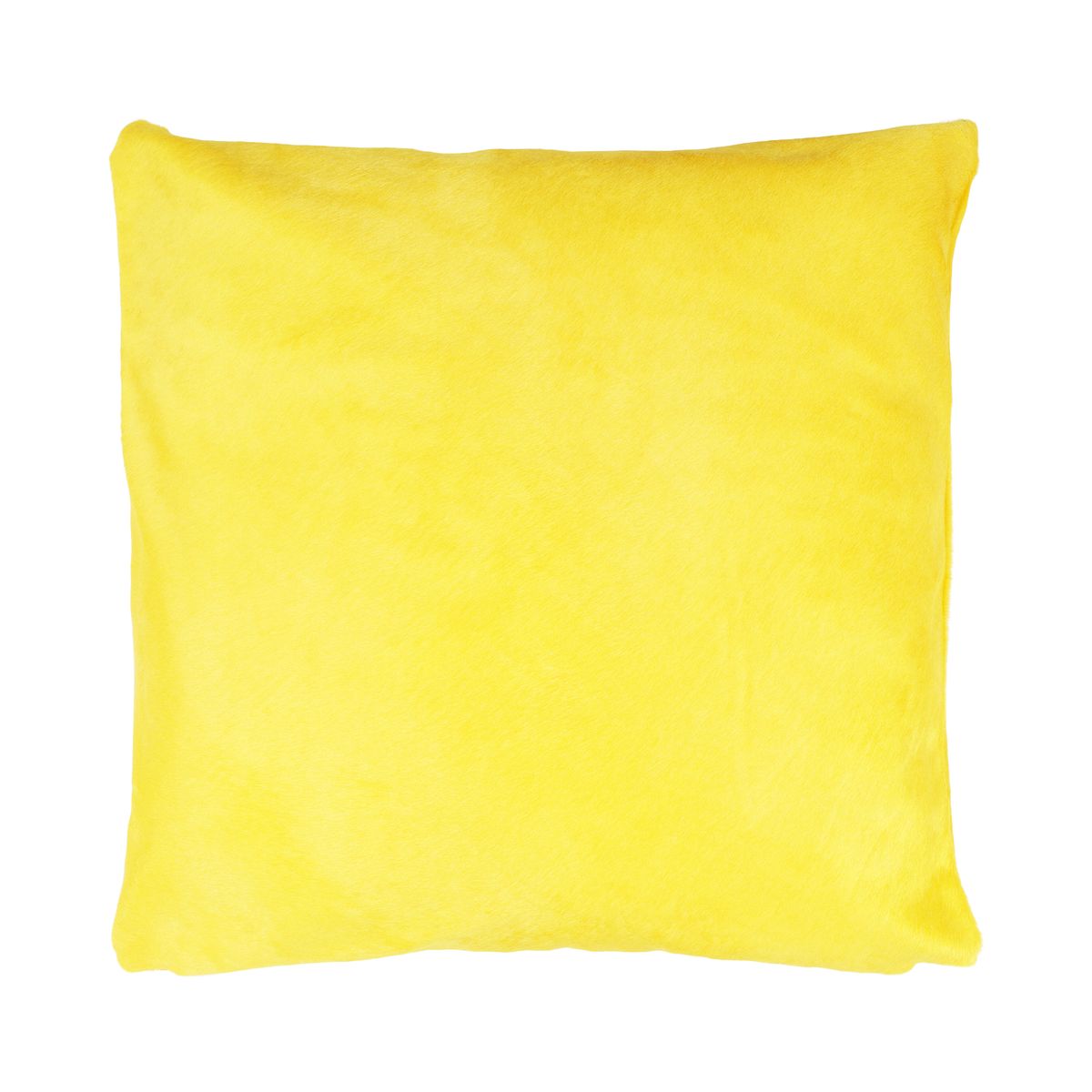 Premium Cowhide Cushion | Doublesided Bright Yellow