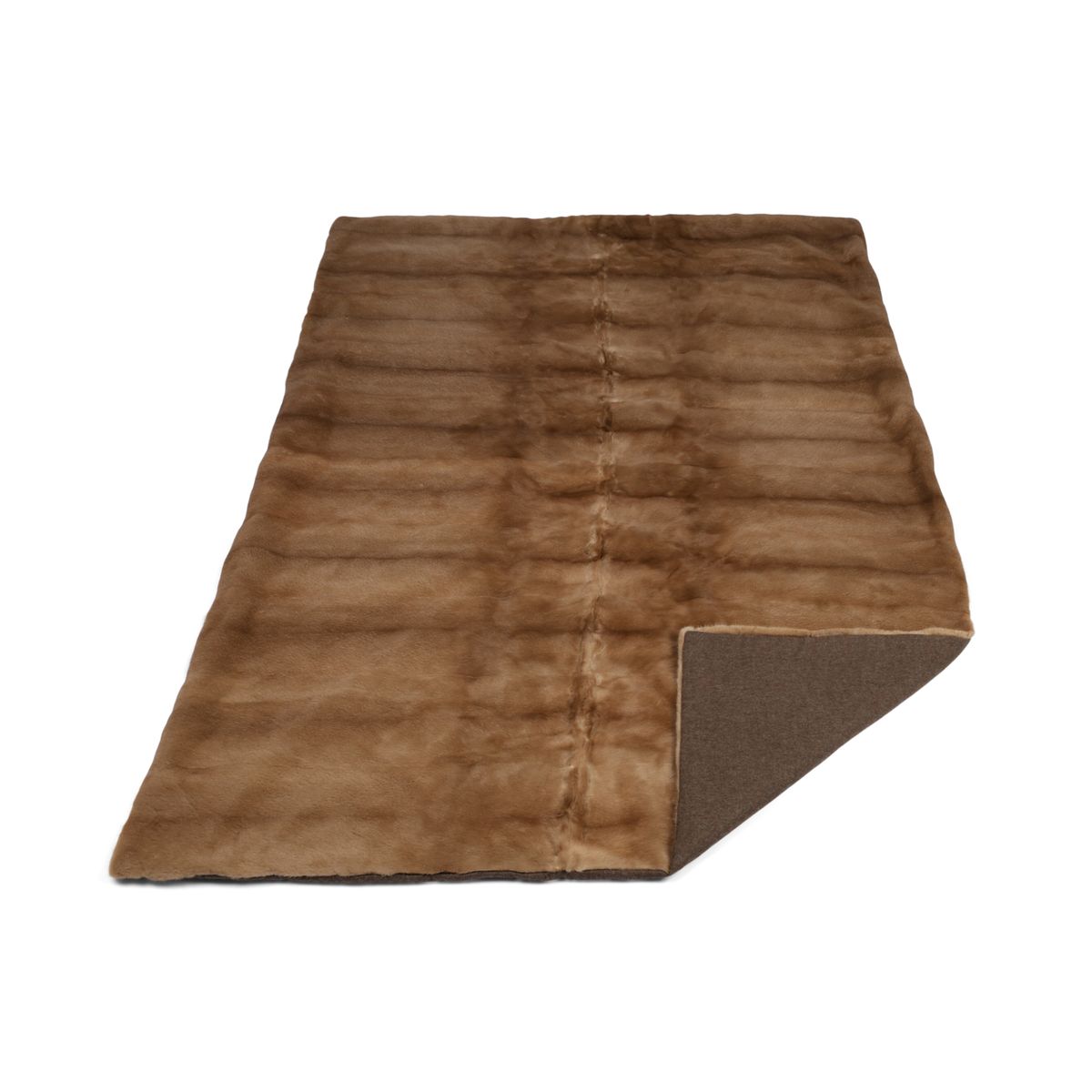 Mink Throw | Cashmere Backing |  Redglow | 200x125 cm
