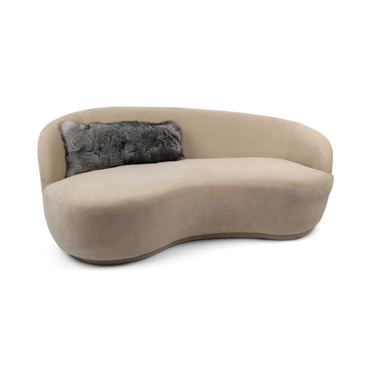 Premium Fox Cushion | Cashmere Backing | Norway | Blue Frost | 30x80 cm