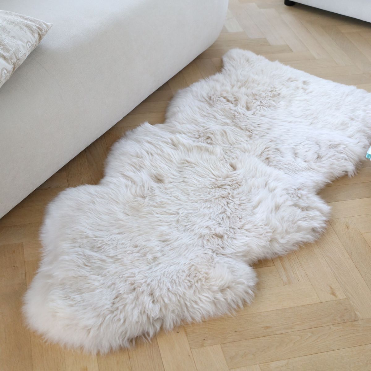 New Zealand Sheepskin | Long Wool | 80 cm Black