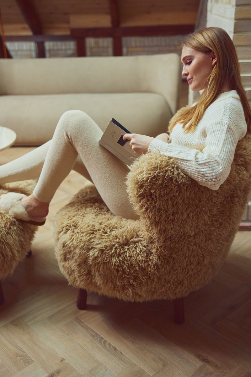 Emil Lounge Chair | Long Wool