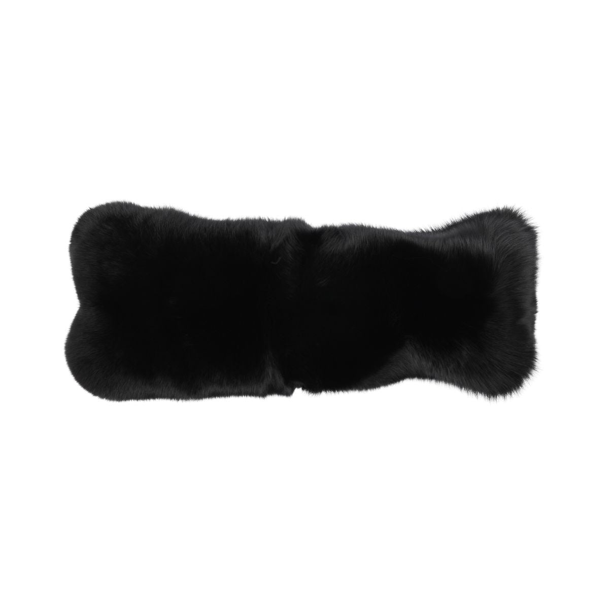 Premium Fox Cushion | Cashmere Backing | Norway | Black | 30x70 cm