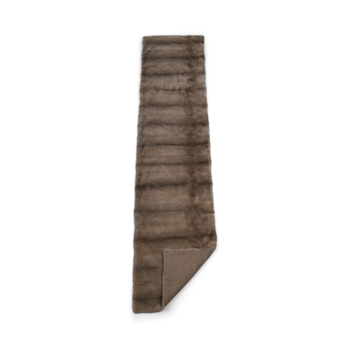 Mink Throw | Cashmere Backing | Silver Blue | 50x200 cm