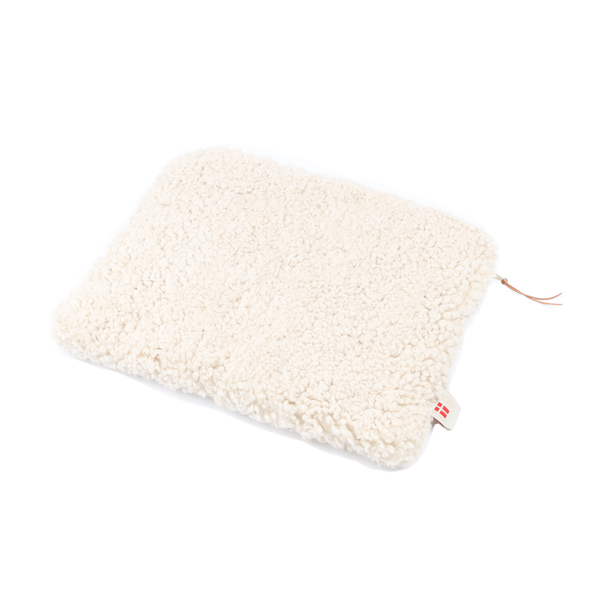 Sheepskin Computer Sleeve ⎮ 36 cm x 28 cm Pearl