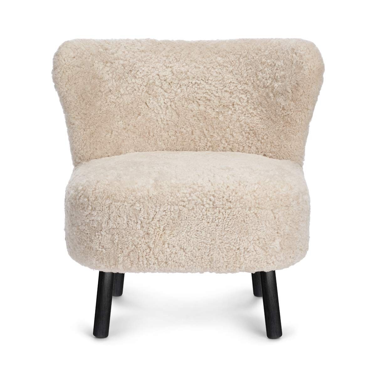 Emil Lounge Chair | Short Wool Pearl