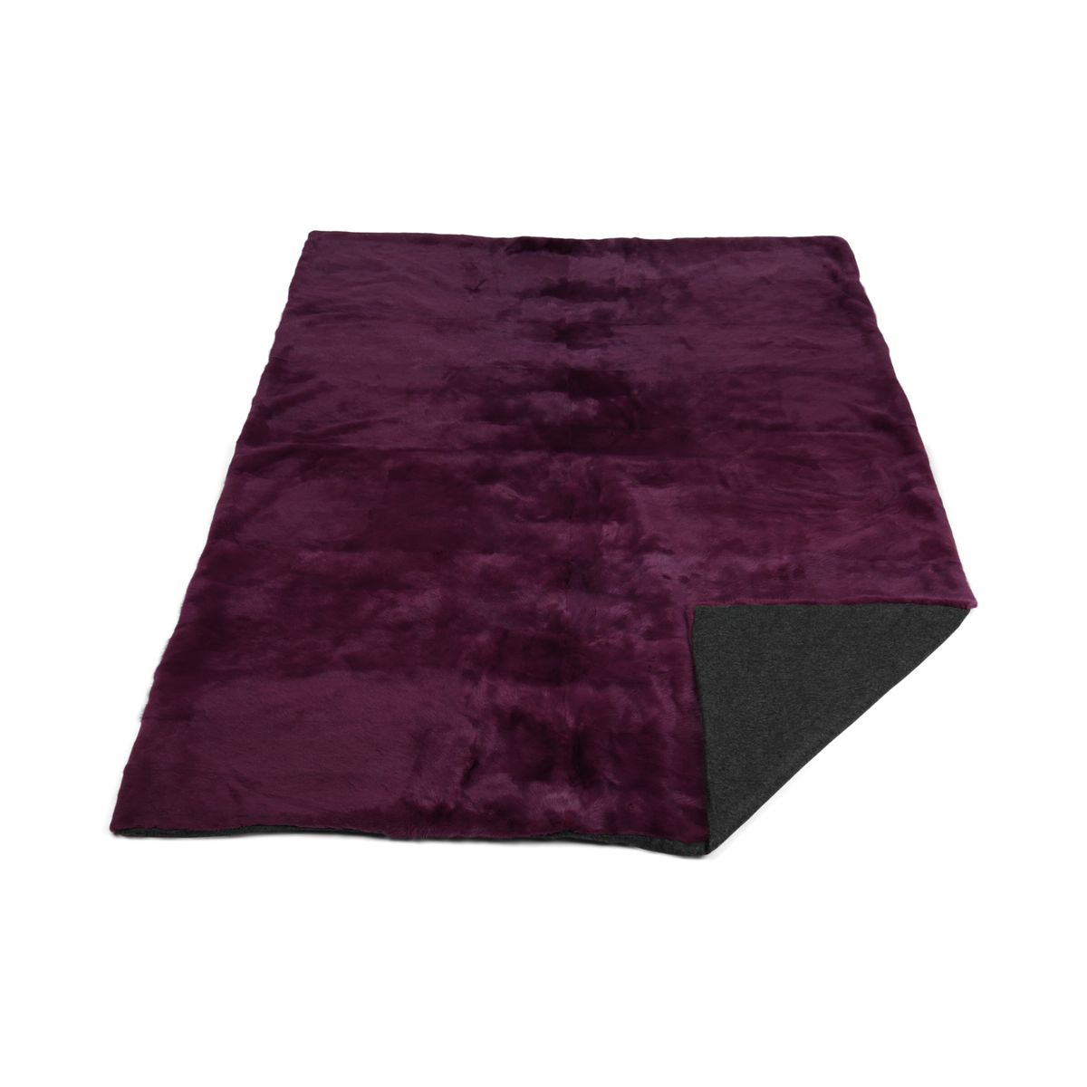 Mink Throw | Cashmere Backing | Purple | 142x194 cm
