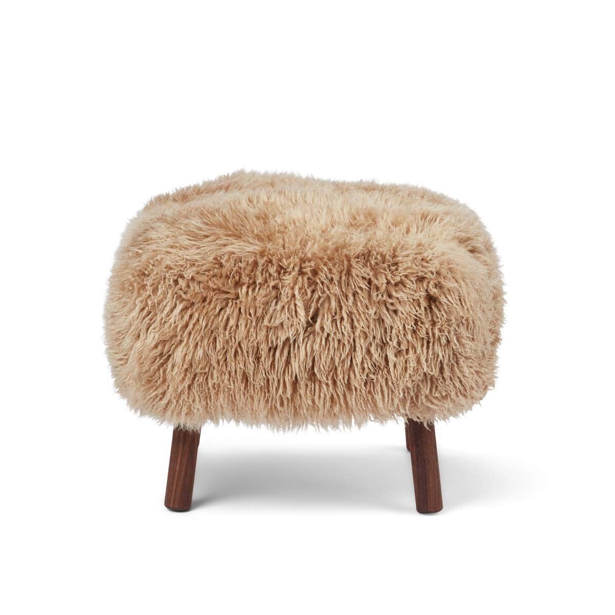 Emil Foot Rest Stool | Long Wool Honey